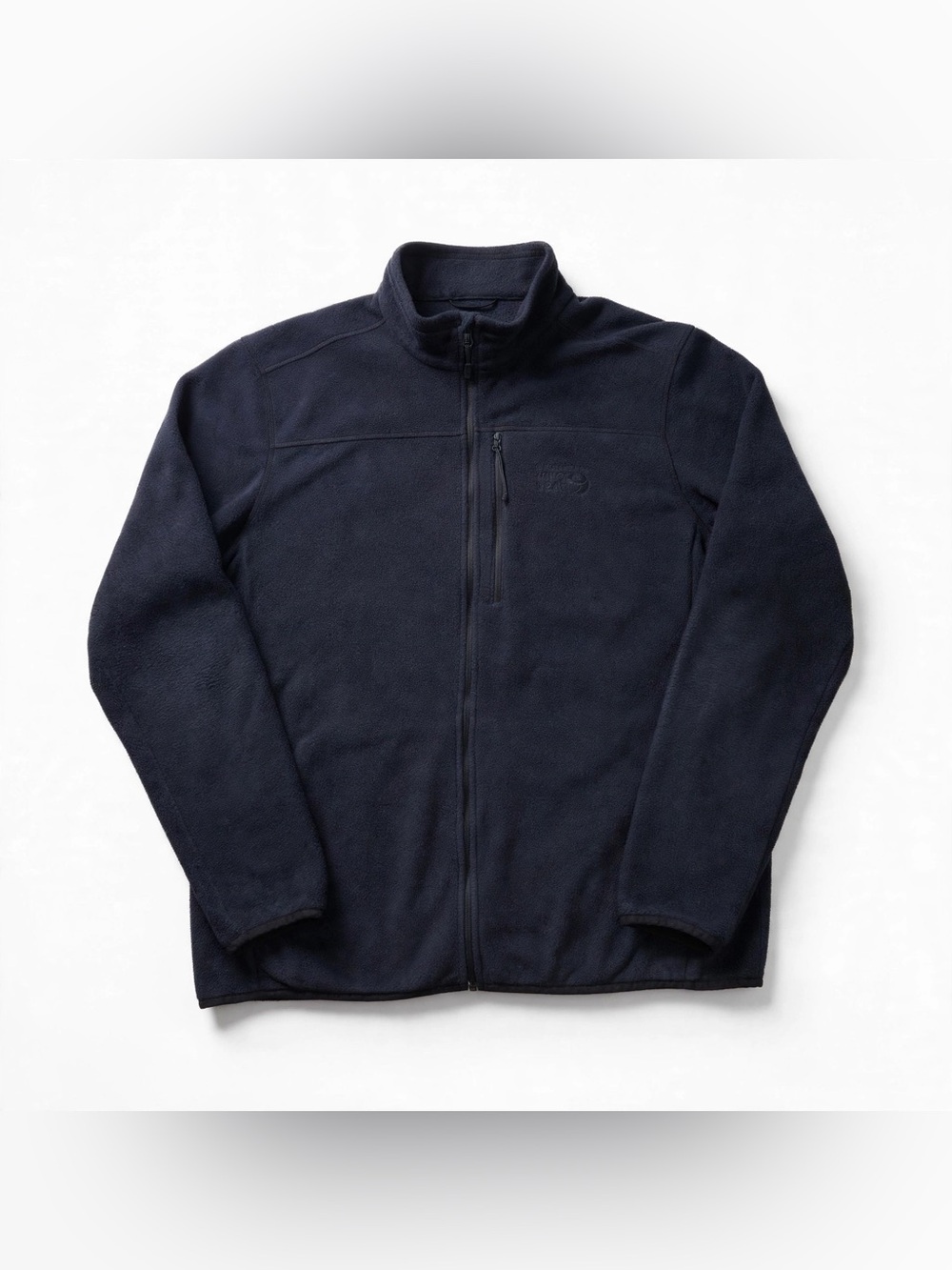 Mountain Hardwear Mens Fleece Jacket L Black Full Zip Chest Pocket